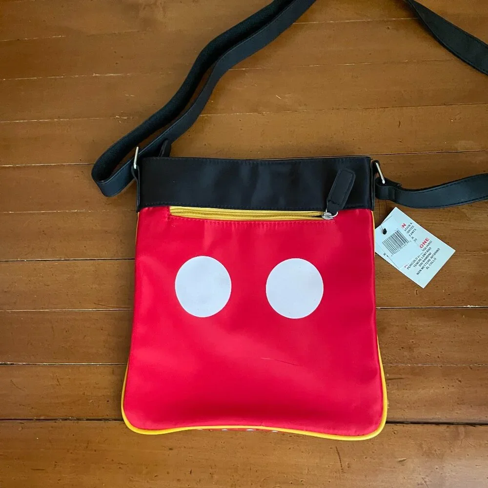 Mickey and Minnie Two Sided Crossbody Bag